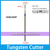 1028226HP-Cross Cut Standard Dental Laboratory Tungsten Carbide Cutter 2.35mm Shank